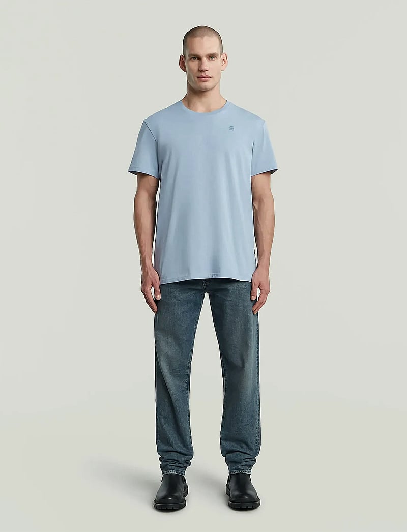G-Star - Base-s r t s\s - kortärmade t-shirts - ash blue - 1