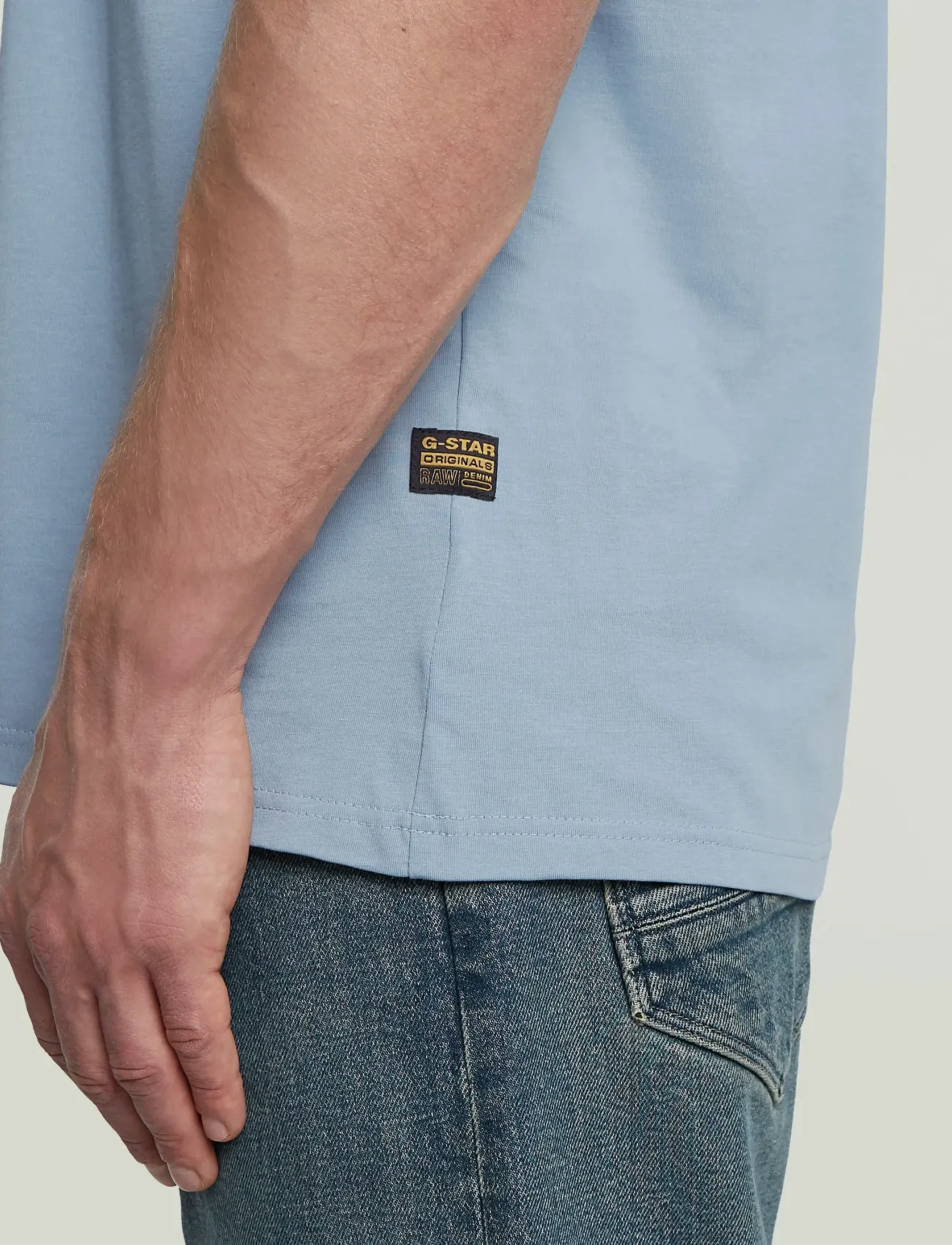 G-Star - Base-s r t s\s - kortärmade t-shirts - ash blue - 4