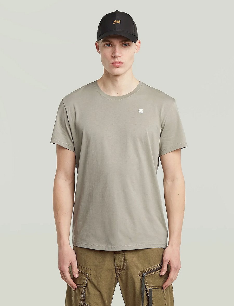 G-Star - Base-s r t s\s - kortærmede t-shirts - elephant skin - 0