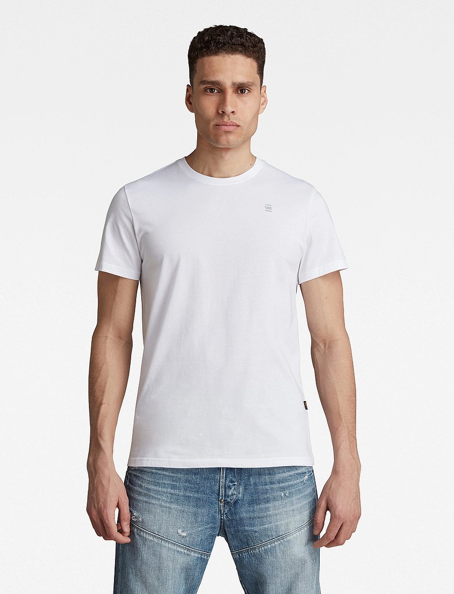 G-Star - Base-s r t s\s - kortærmede t-shirts - white - 0