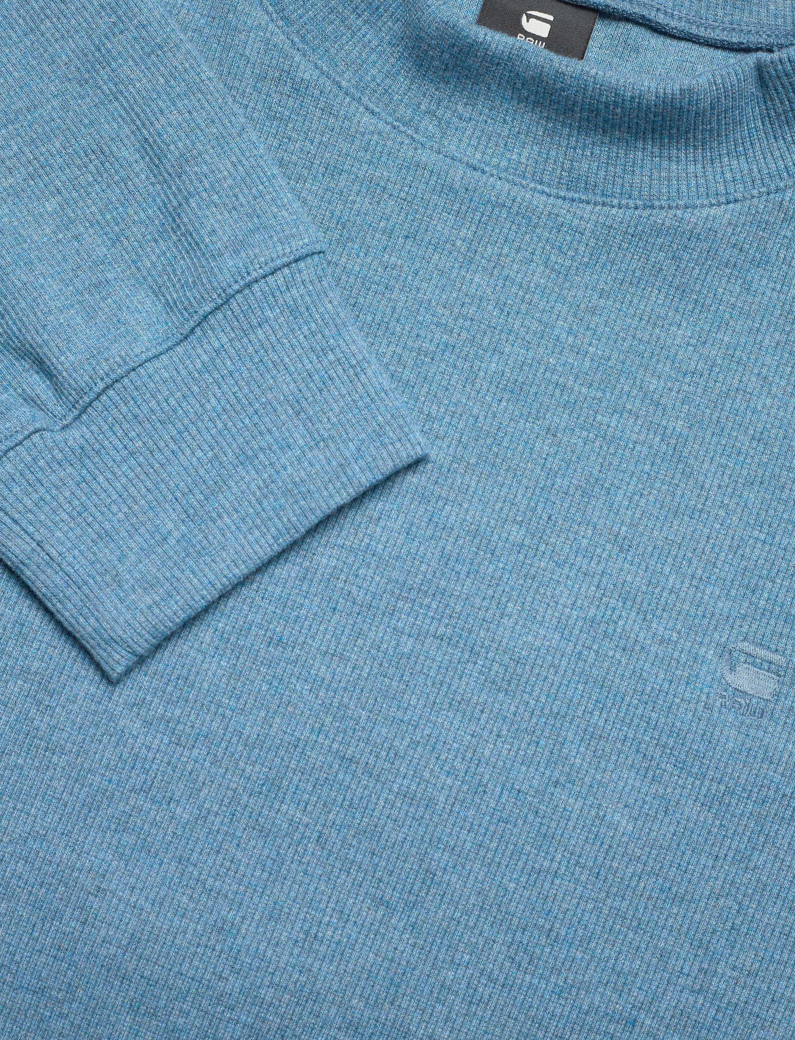 G-Star RAW - Korpaz mock r sw l\s - lt onymia blue htr - 2