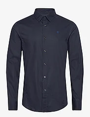 G-Star RAW - Dressed Super Slim Shirt l\s - podstawowe koszulki - mazarine blue - 0