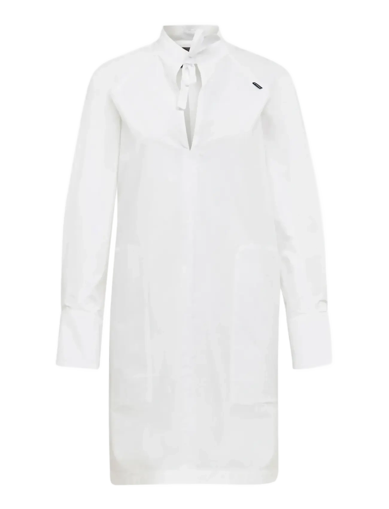 G-STAR V-Ausschnitt Tunika Kleid L\S Weiß - S - Damen