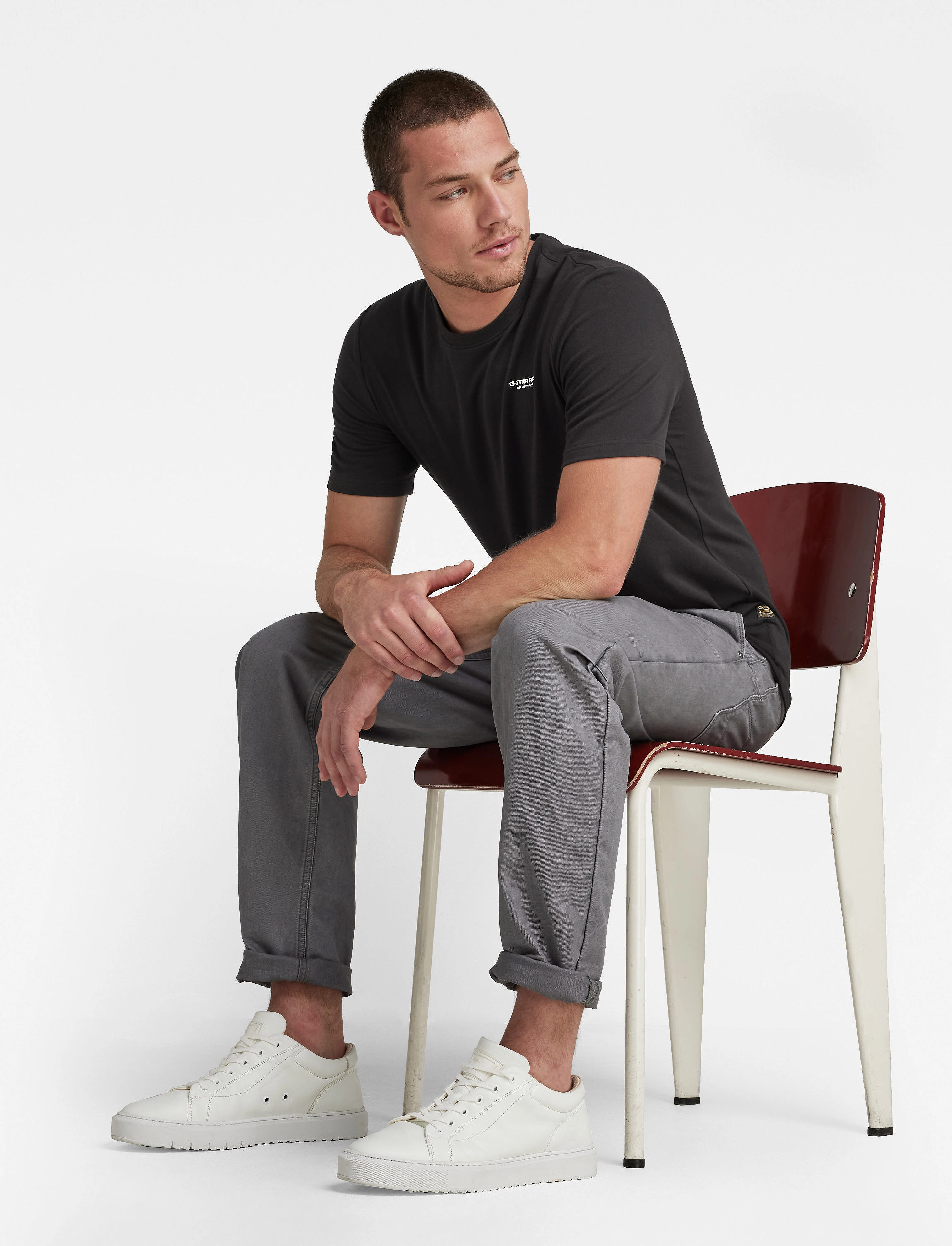 G-Star - Slim base r t s\s - dk black - 4