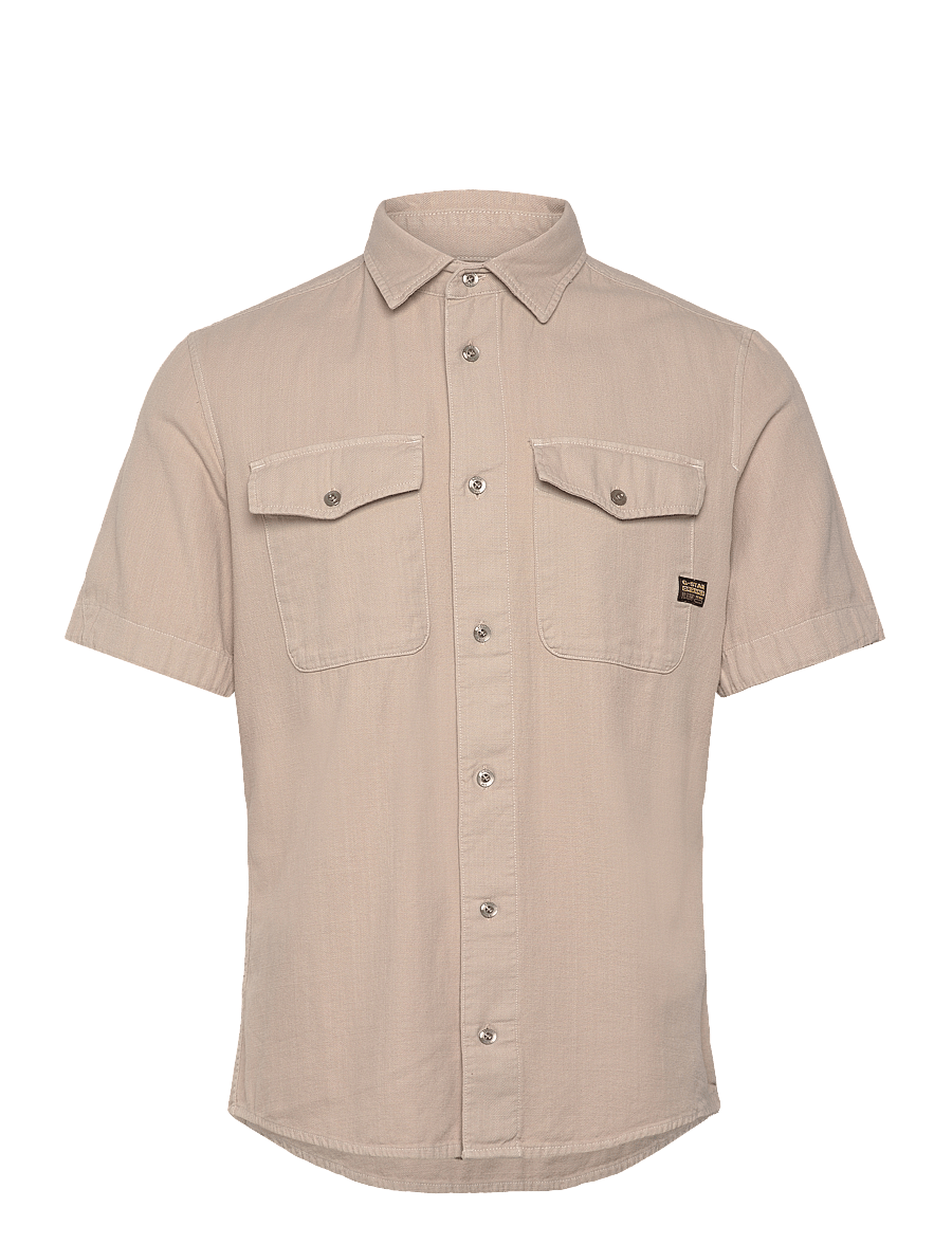 G-Star - Marine Slim Shirt s\s - lühikeste varrukatega särgid - dk brick gd - 1