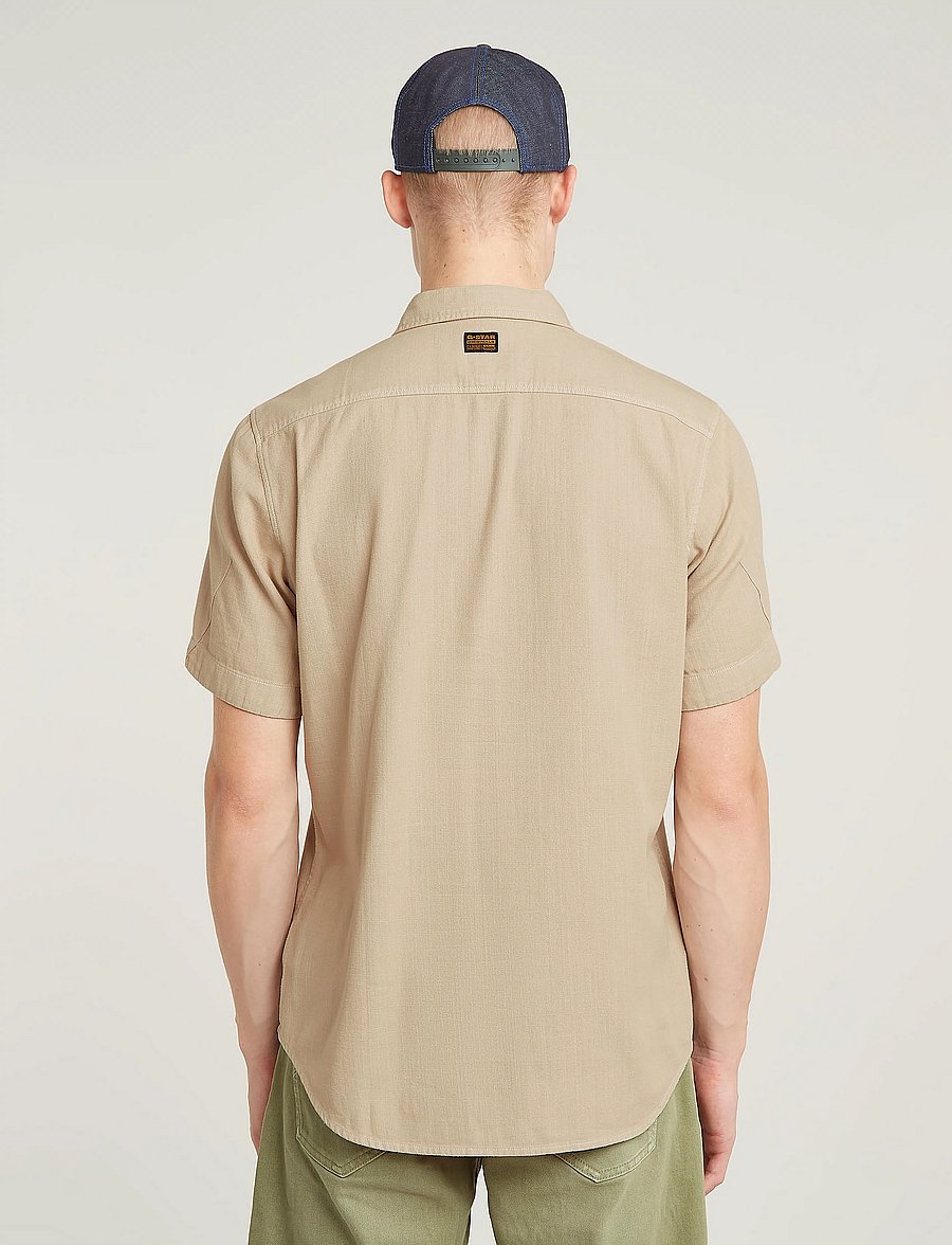 G-Star - Marine Slim Shirt s\s - lühikeste varrukatega särgid - dk brick gd - 3