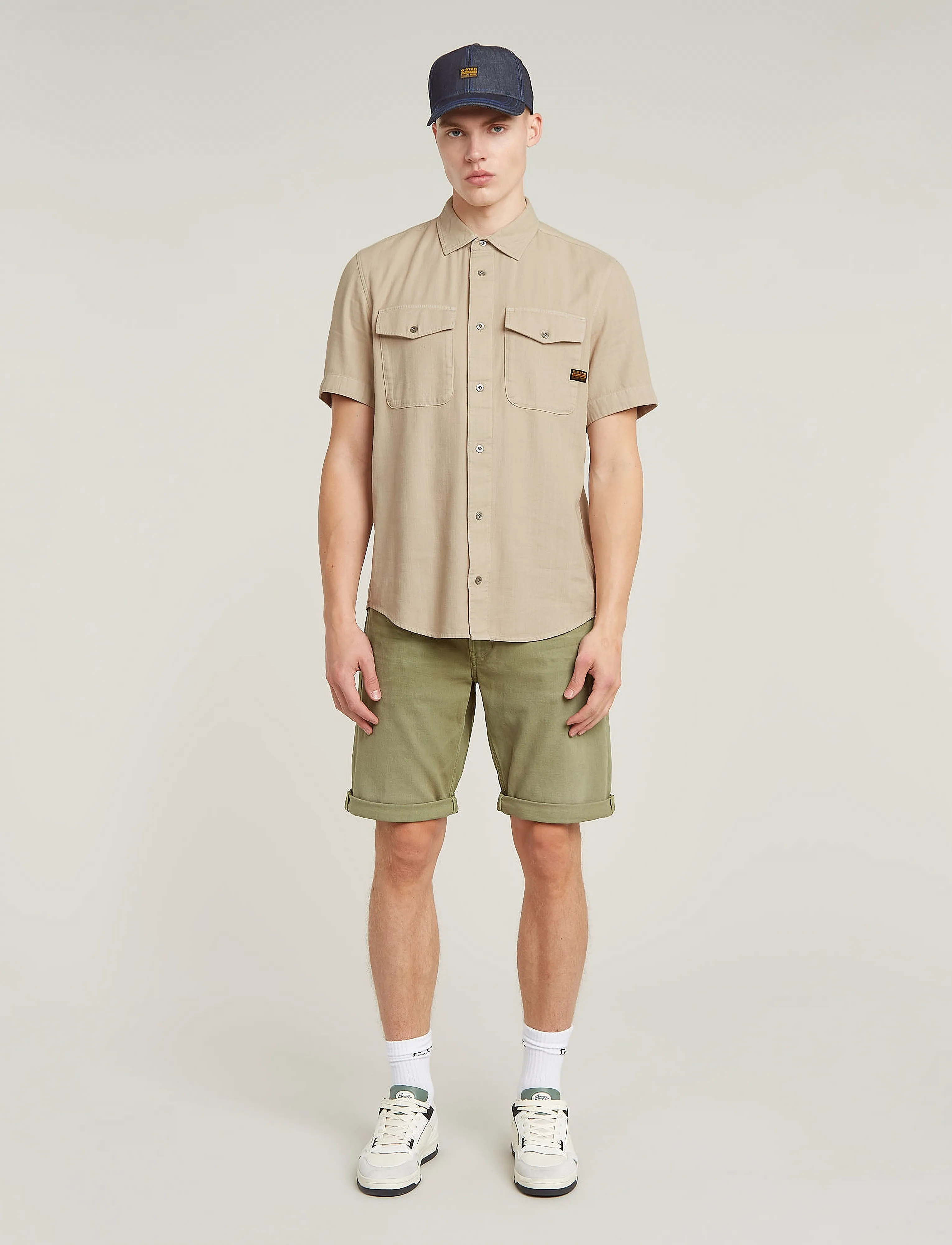 G-Star - Marine Slim Shirt s\s - marškiniai trumpomis rankovėmis - dk brick gd - 4