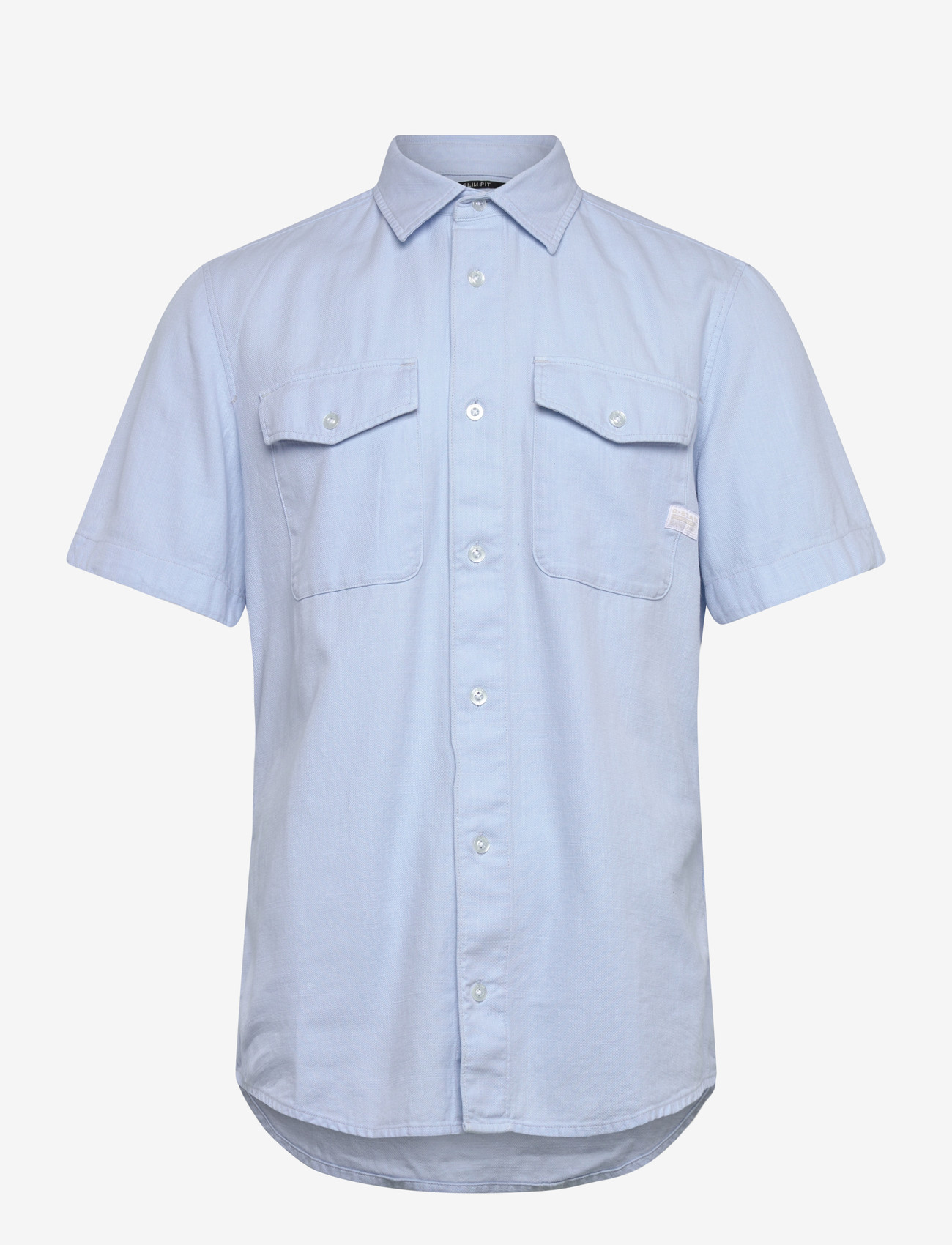 G-Star - Marine Slim Shirt s\s - kortærmede skjorter - lt wave gd - 1