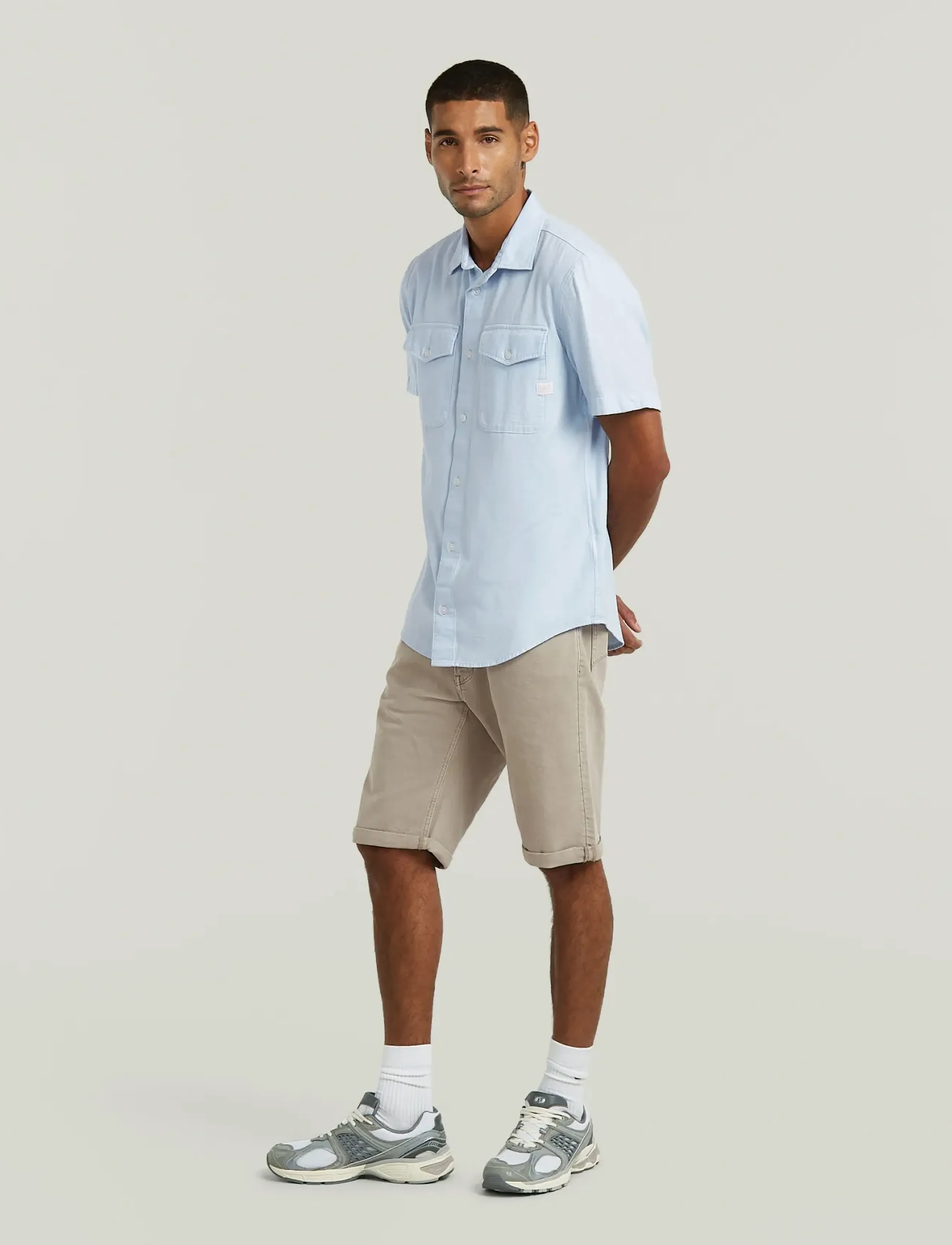 G-STAR Marine Slim Shirt S\S kortärmade skjortor herr – bild 5