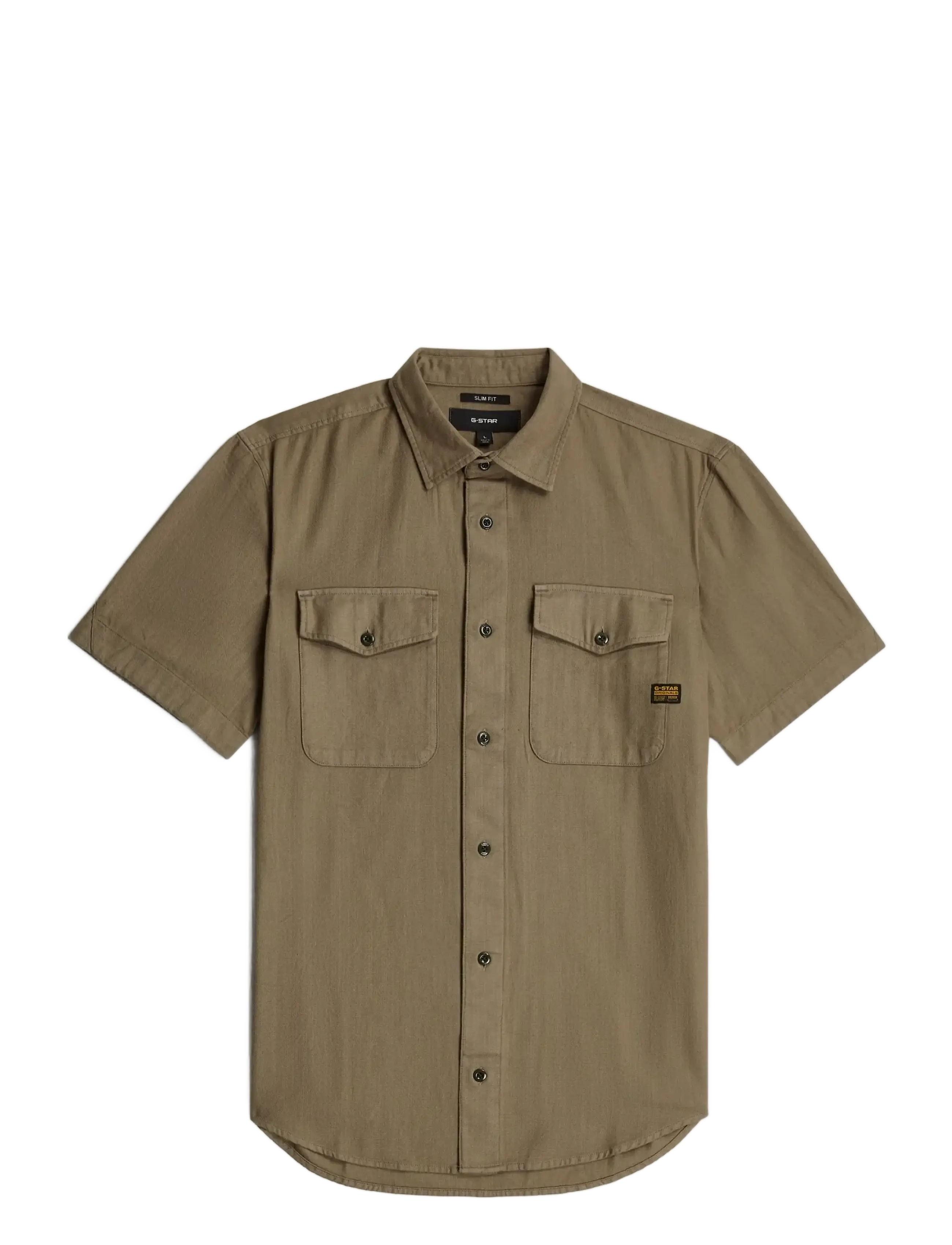 G-Star Marine Slim Shirt s\s - Särgid - TURF GD / khaki/green