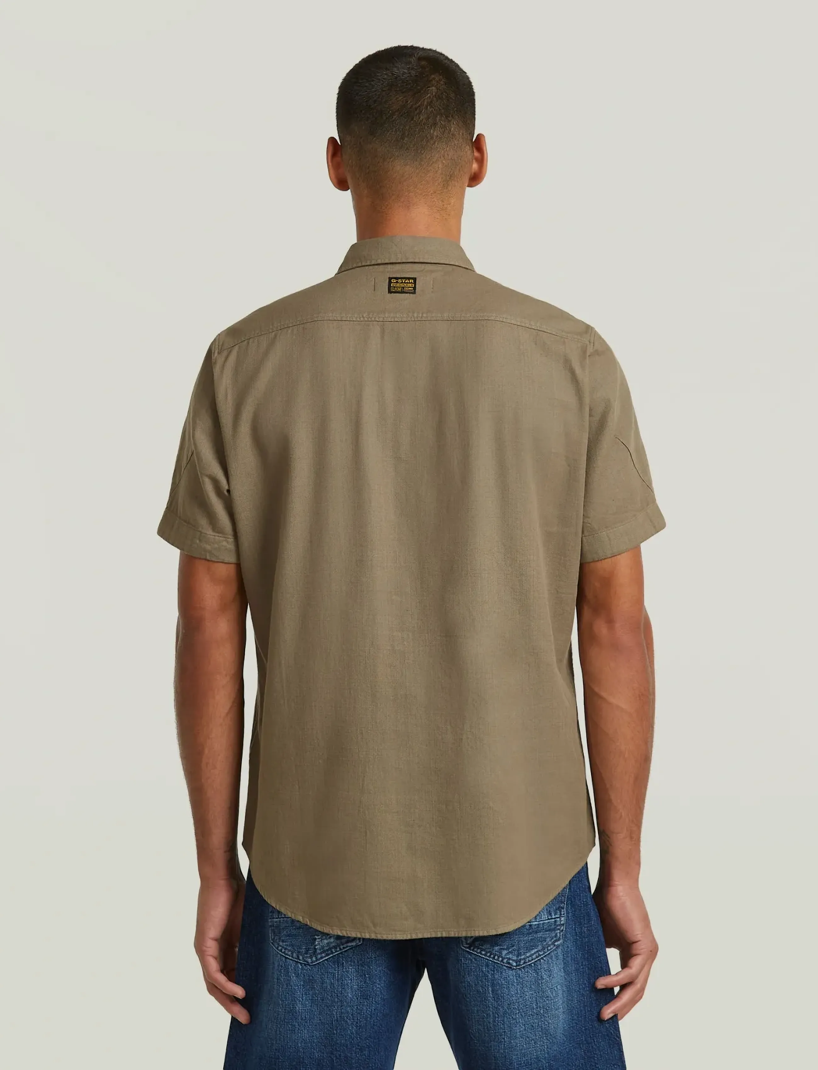 G-Star - Marine Slim Shirt s\s - lühikeste varrukatega särgid - turf gd - 2
