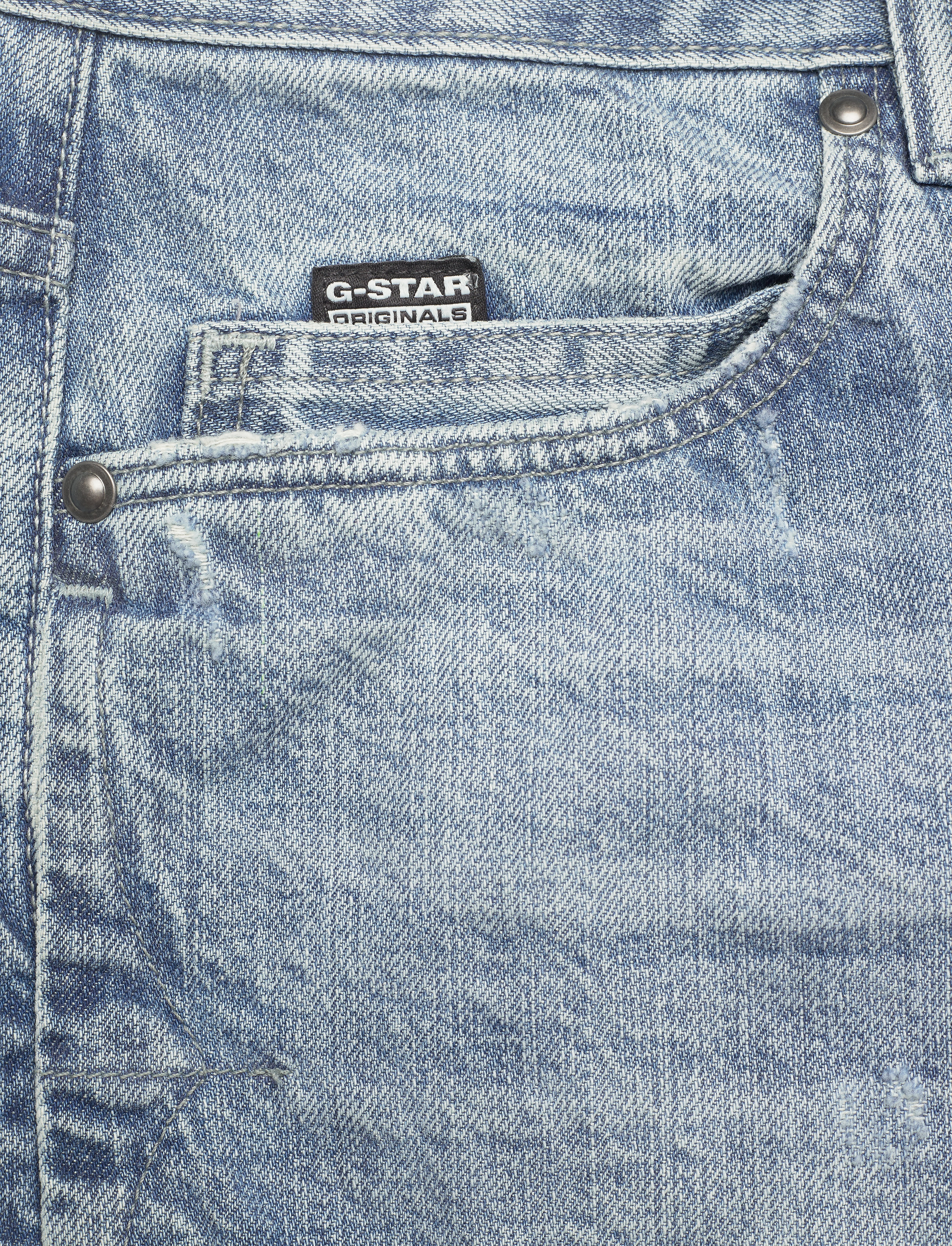 G-Star RAW - A-Staq Tapered - sun faded ice fog destroyed - 2