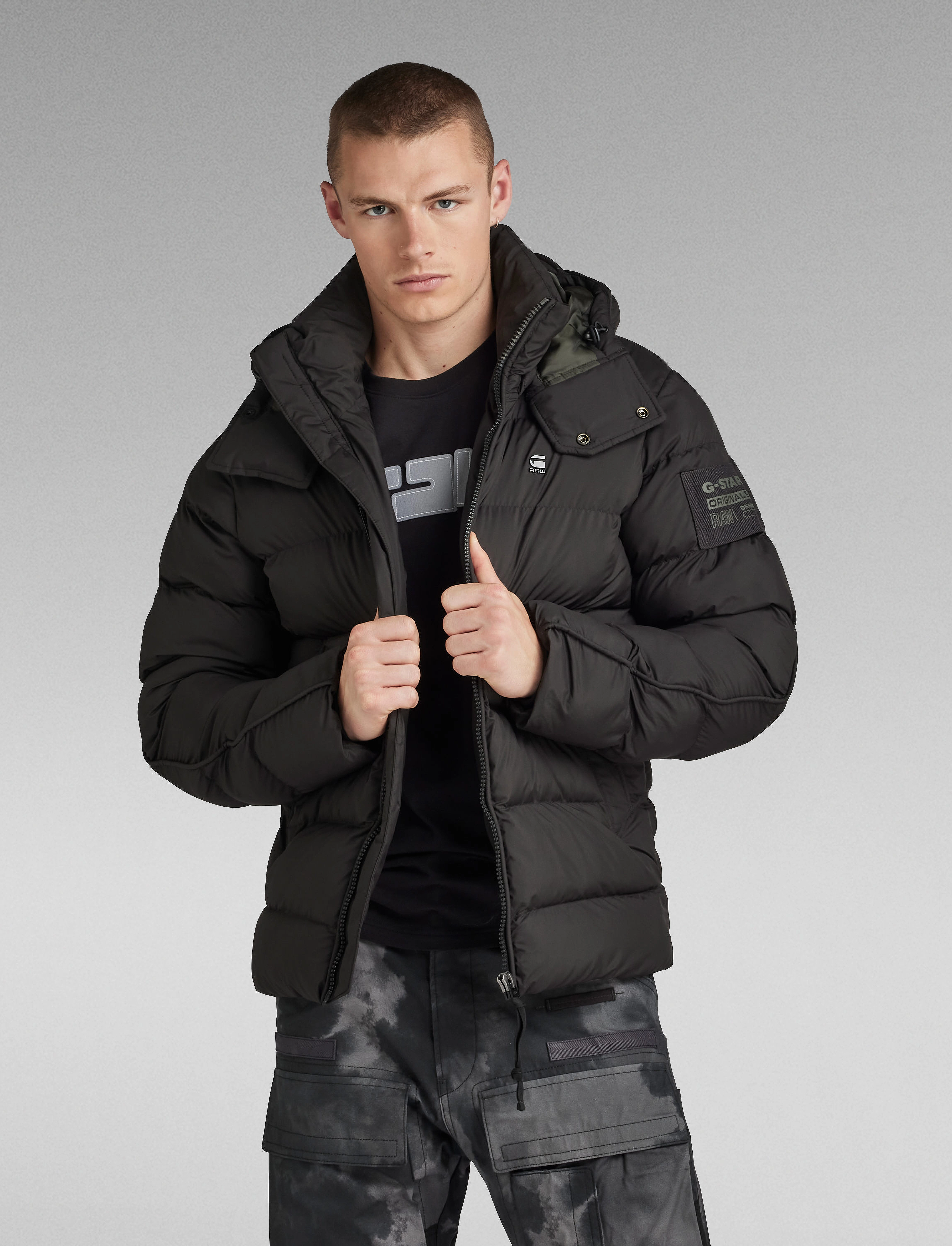 G-Star RAW - G- Whistler Pdd Hdd Jkt - dk black - 2