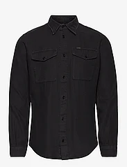 G-Star RAW - Marine slim shirt l\s - rutede skjorter - dk black gd - 0