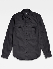 G-Star RAW - Marine slim shirt l\s - rutede skjorter - dk black gd - 6