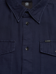 G-Star RAW - Marine slim shirt l\s - rutede skjorter - sartho blue gd - 4
