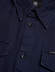 G-Star RAW - Marine slim shirt l\s - rutede skjorter - sartho blue gd - 5
