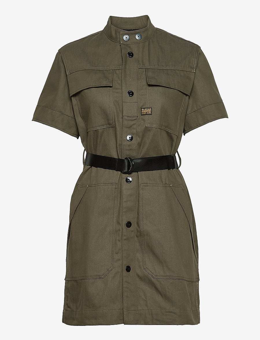 G-Star RAW - Shirt Dress Short Sleeve - raw denim - 0