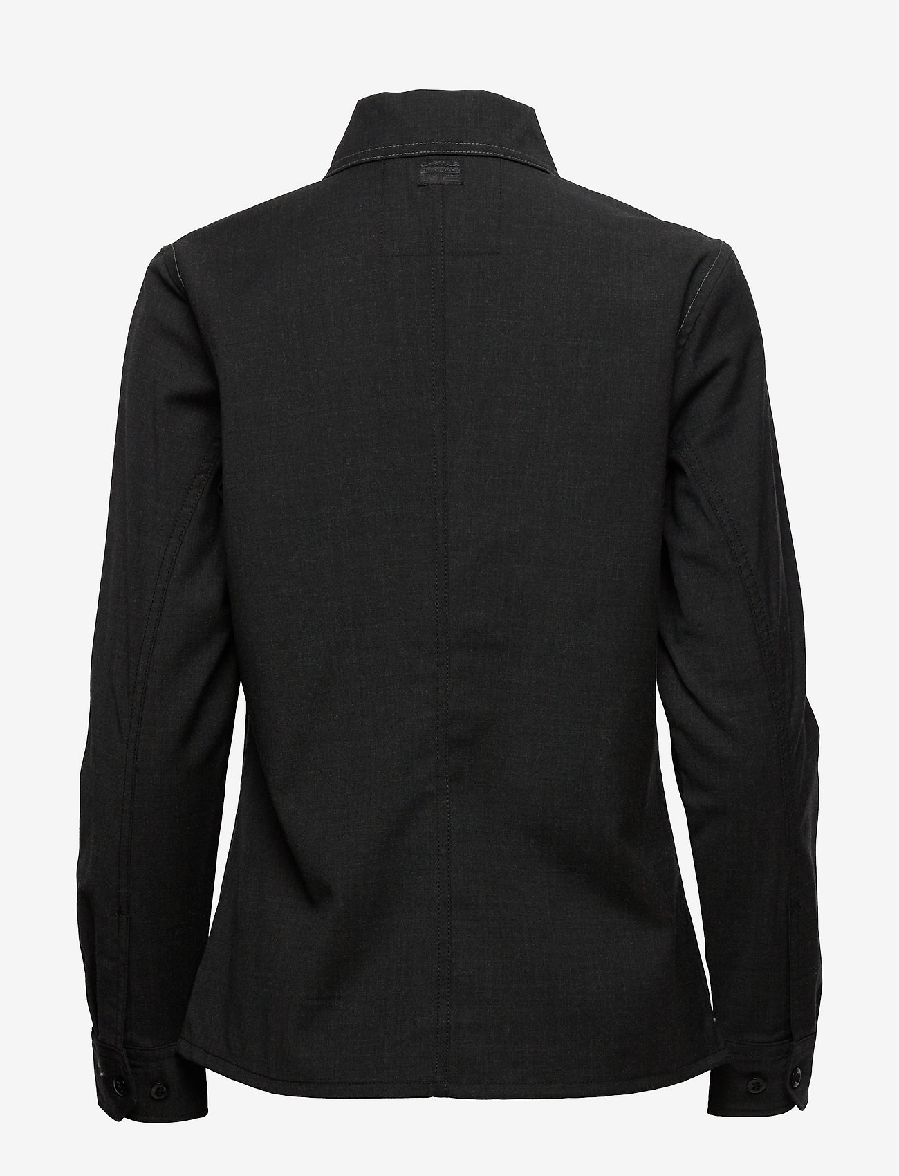 G-Star RAW - Officer shirt long sleeve - dk black htr - 1
