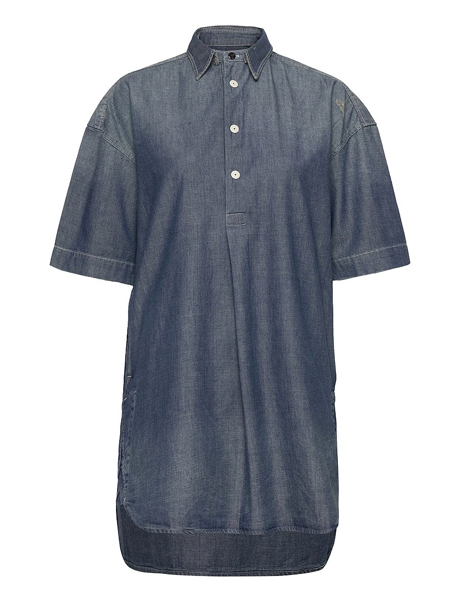 G-Star - Shirt dress ss - robes chemises - antic faded aegean blue - 1