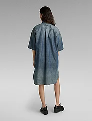 G-Star RAW - Shirt dress ss - krótkie sukienki - antic faded aegean blue - 5