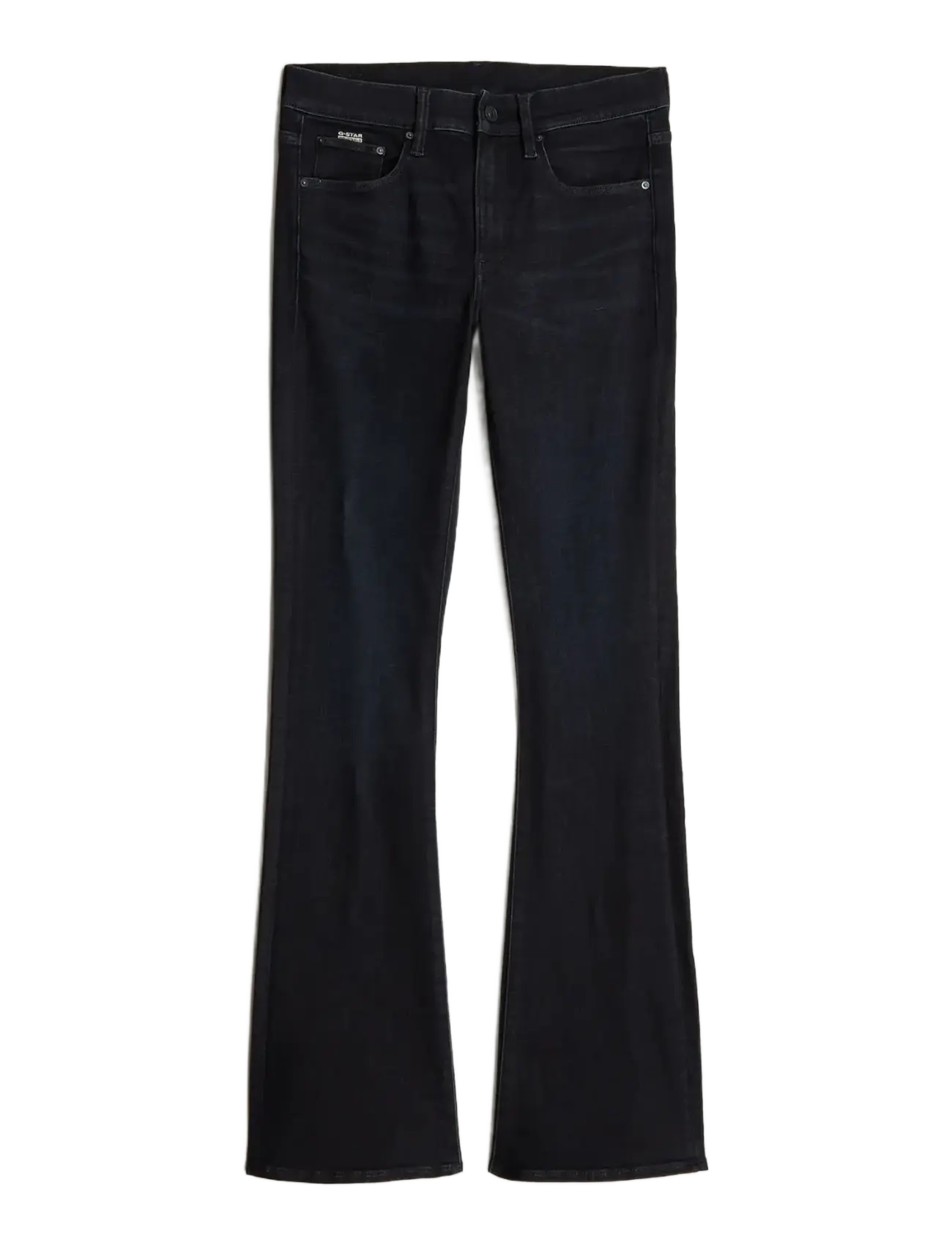 G-Star - 3301 Flare Wmn - worn in black vortex - 1