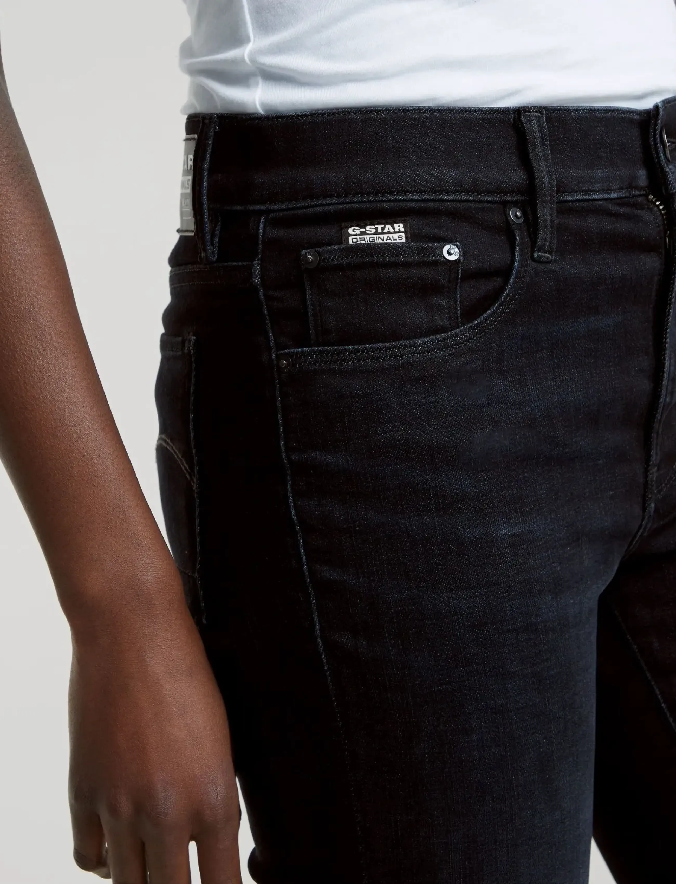 G-Star - 3301 Flare Wmn - worn in black vortex - 5