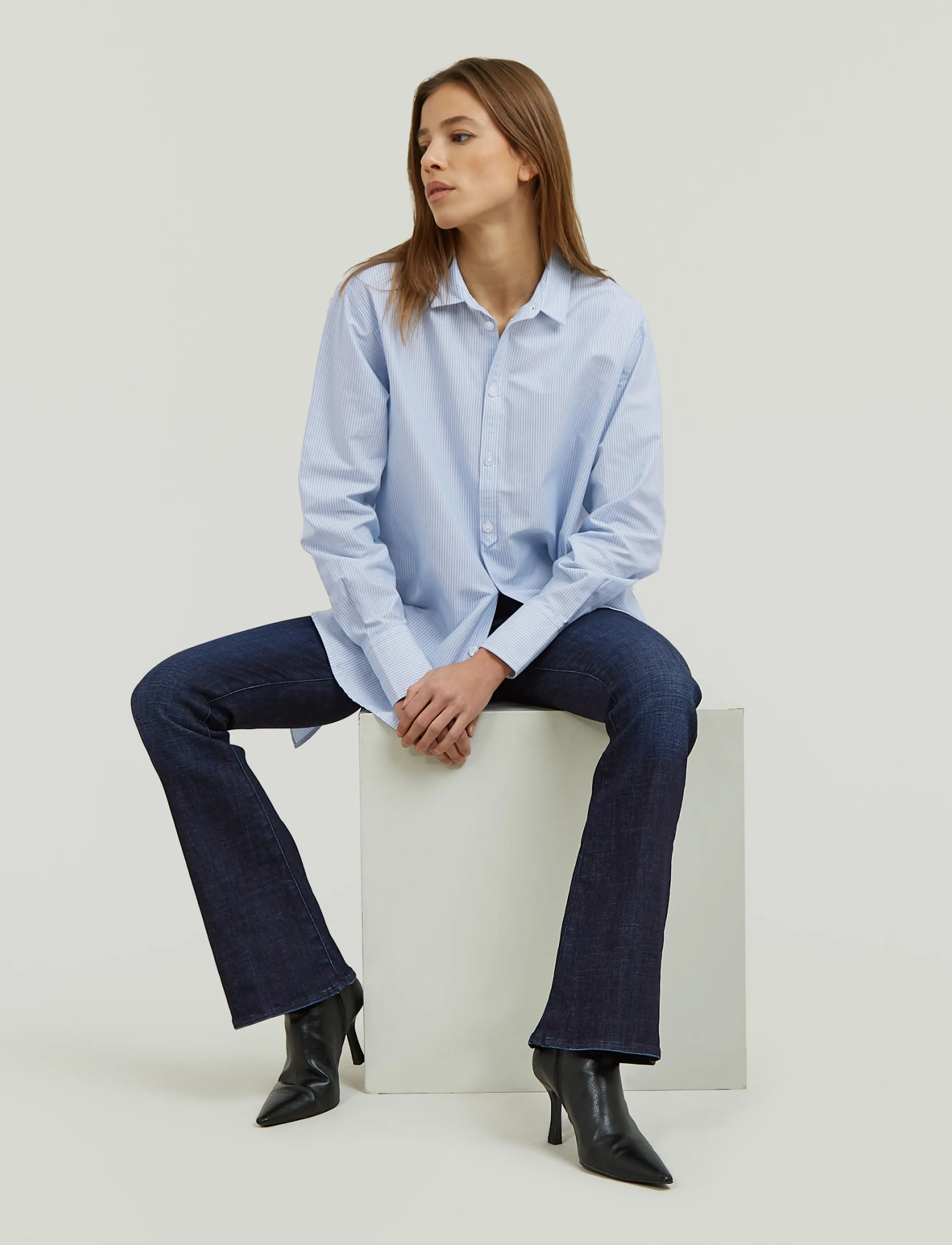 G-Star - 3301 Flare Wmn - utsvängda jeans - worn in chopper - 5