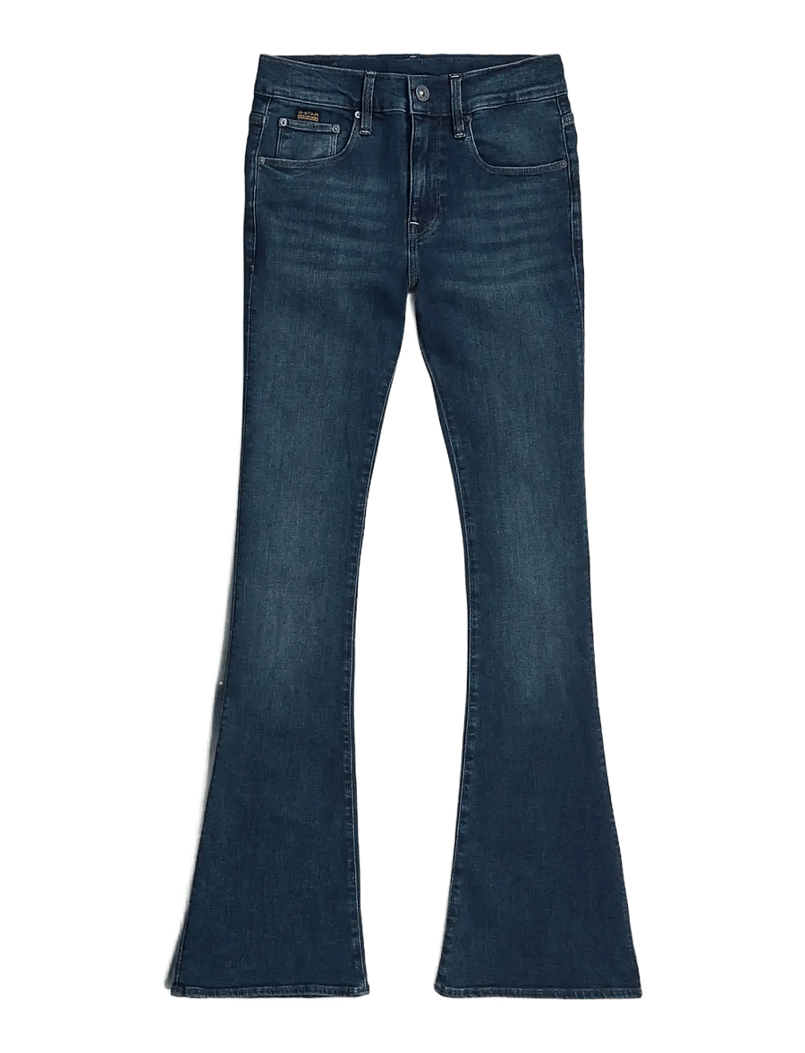 G-Star - 3301 Flare Wmn - Útvíðar gallabuxur - worn in icy blue - 1