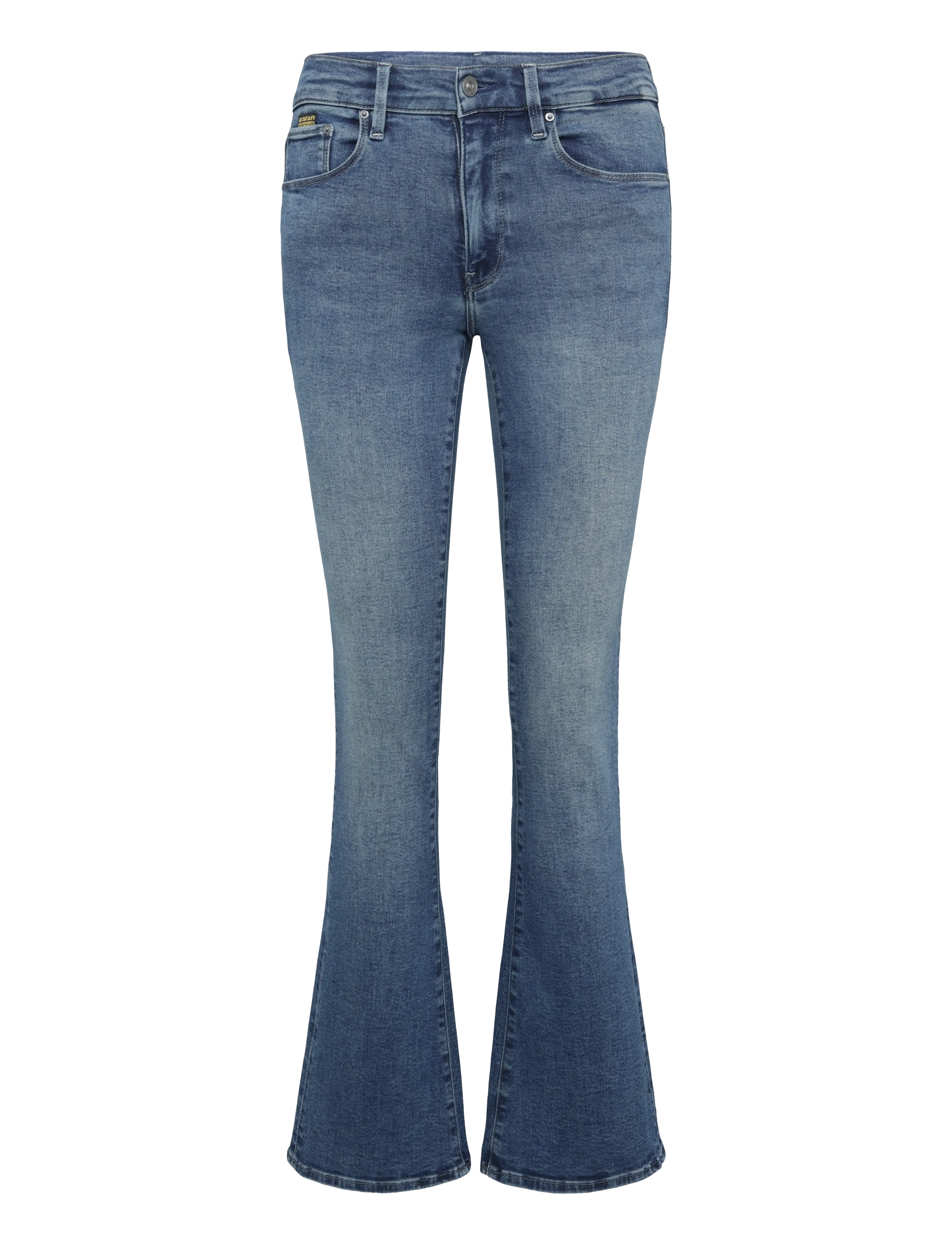 G-Star - 3301 Flare Wmn - schlaghosen - worn in icy blue - 1