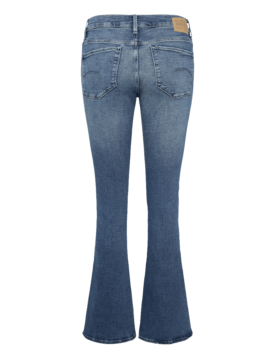G-Star - 3301 Flare Wmn - schlaghosen - worn in icy blue - 2
