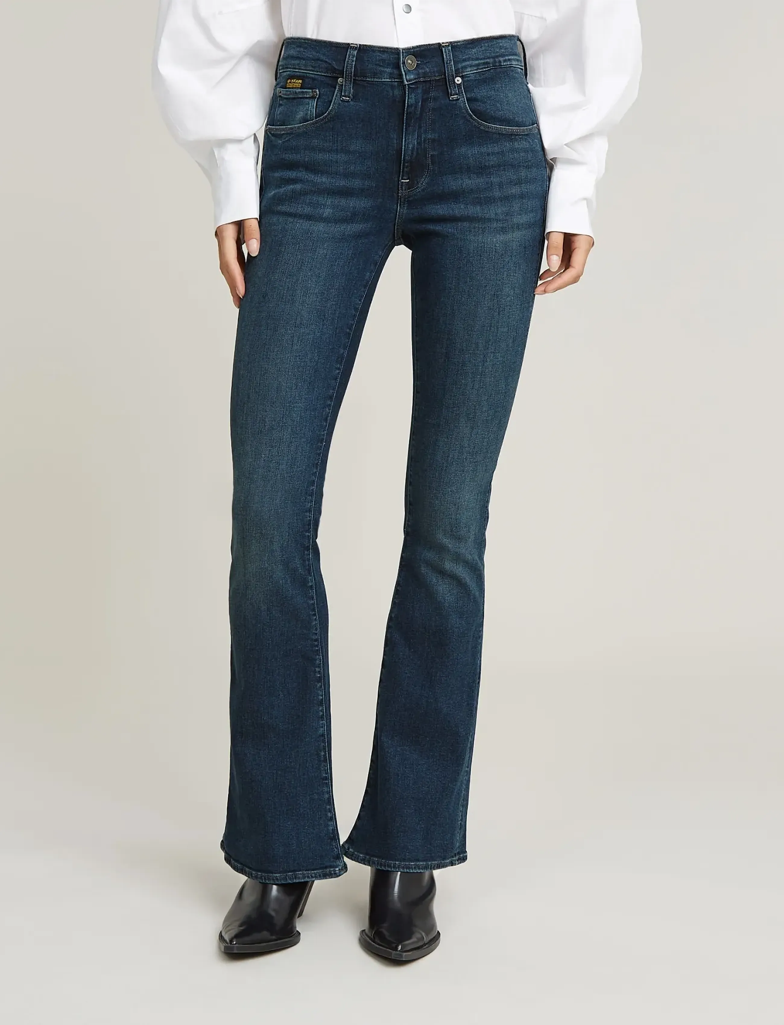 G-Star 3301 Flare Wmn - Clothing - WORN IN ICY BLUE / blue