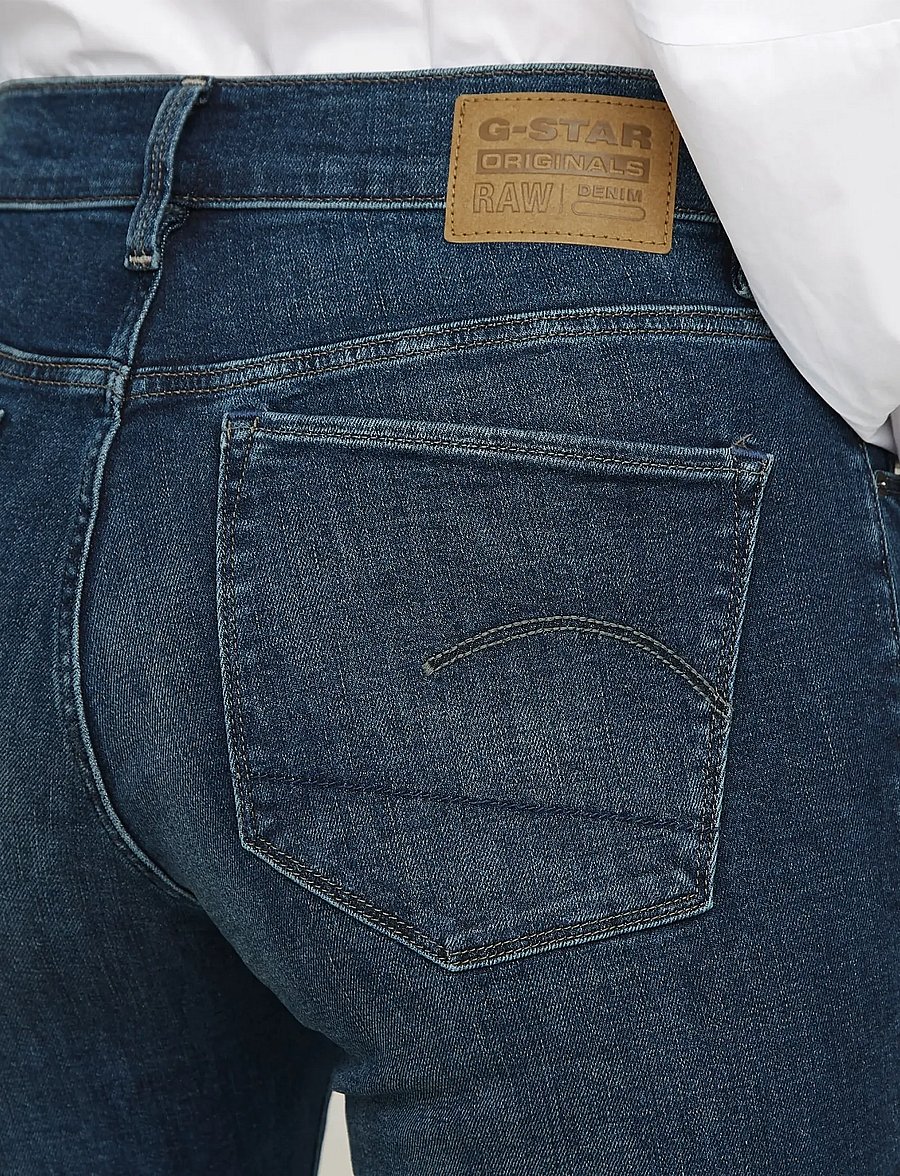 G-Star - 3301 Flare Wmn - Útvíðar gallabuxur - worn in icy blue - 5