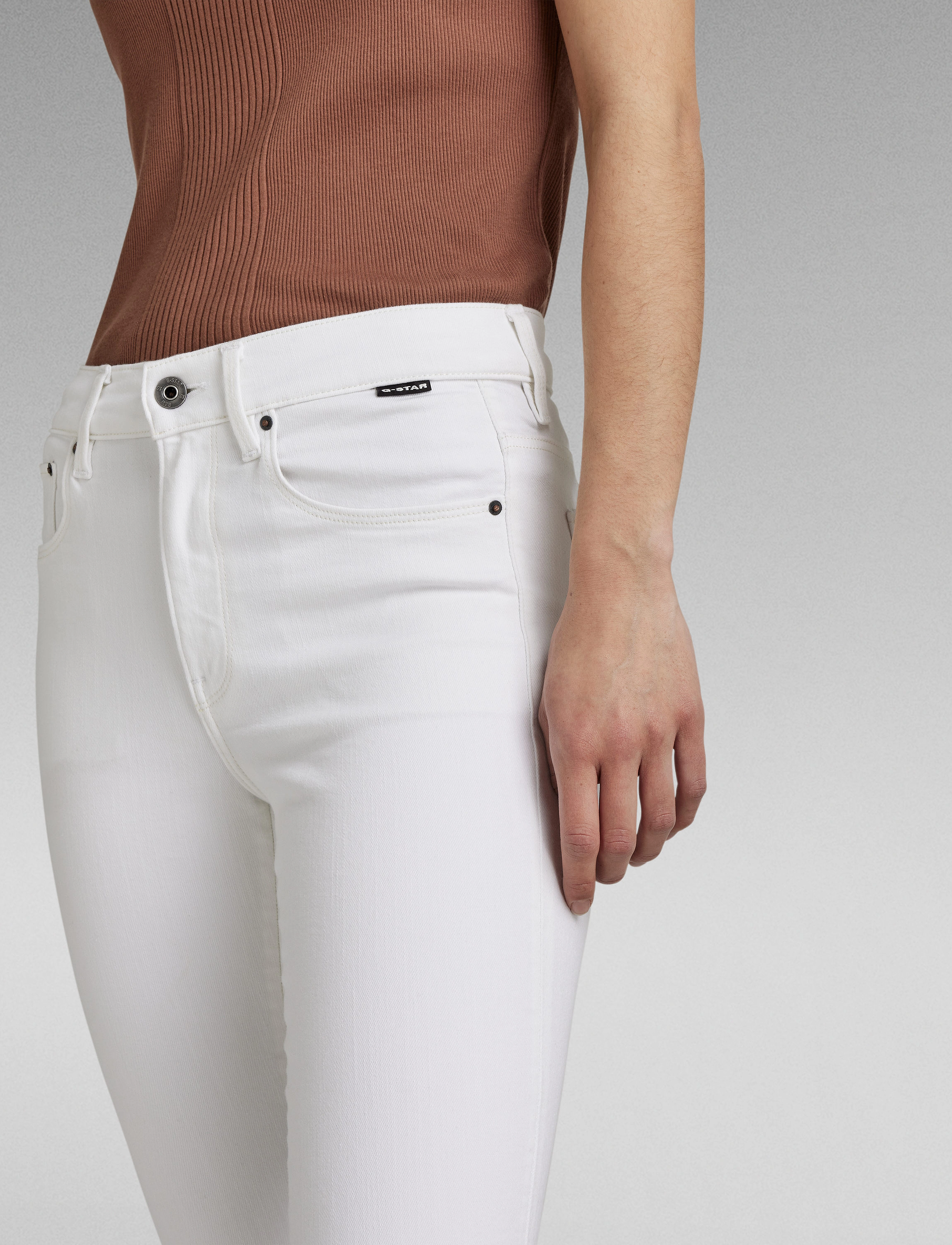 G-Star RAW - 3301 Skinny Ankle - white - 2