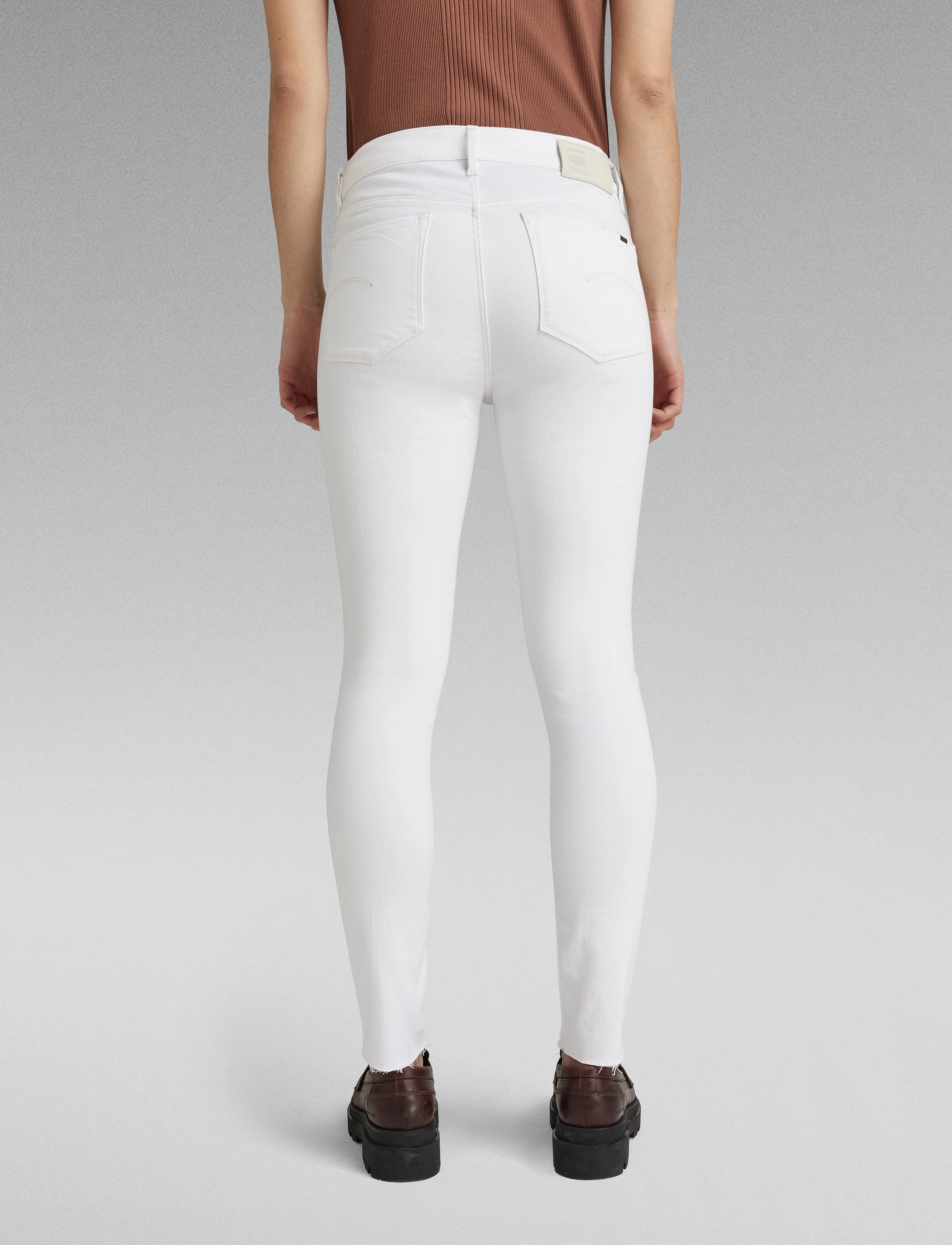 G-Star RAW - 3301 Skinny Ankle - white - 3