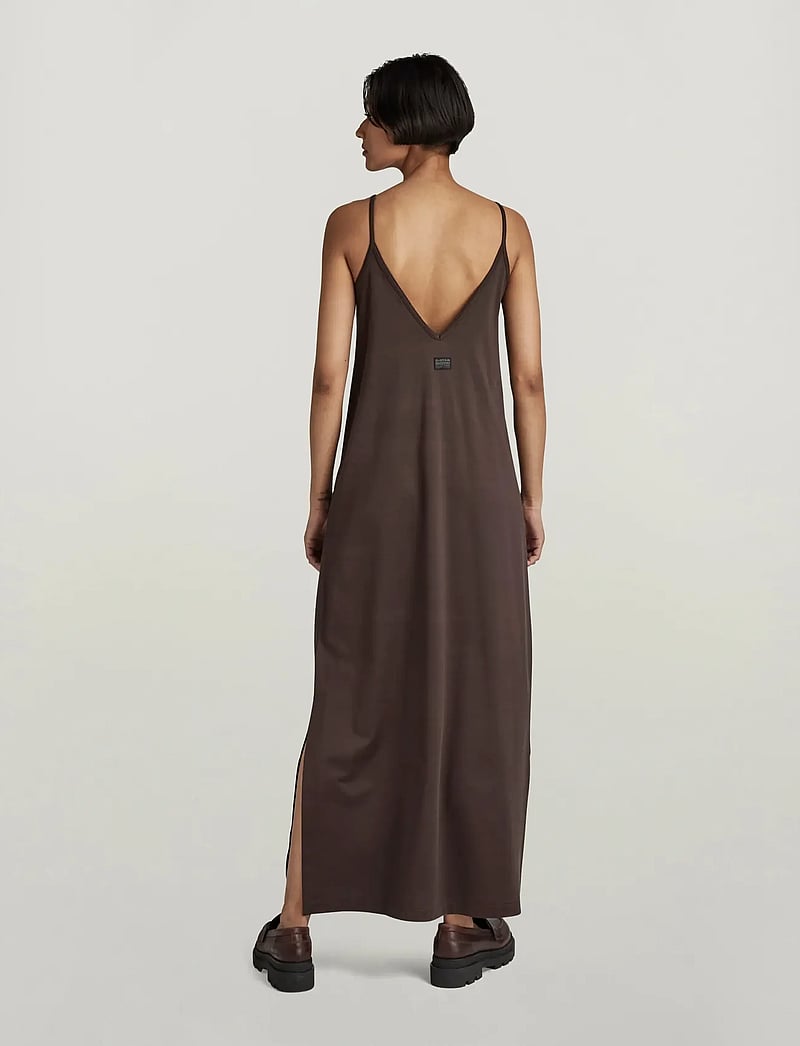 G-Star - Slip dress loose s\l wmn - slipklänningar - chocolat - 3