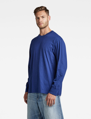 G-Star RAW - Back gr boxy l\s r t - basic t-shirts - ballpen blue - 2