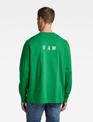 G-Star RAW - Back gr boxy l\s r t - t-shirts - jolly green - 3