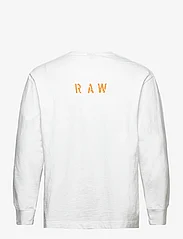 G-Star RAW - Back gr boxy l\s r t - t-shirts - white - 1