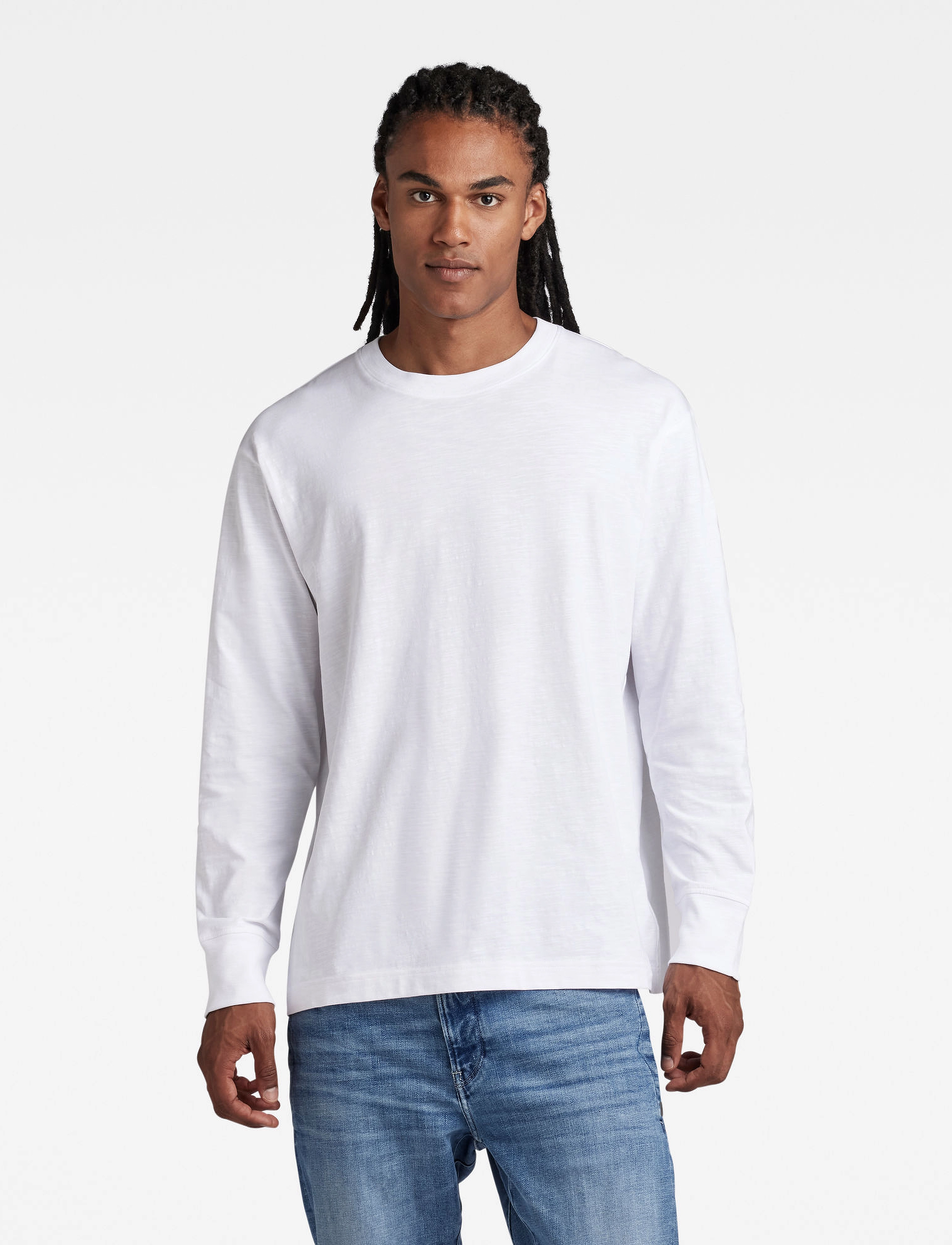 G-Star RAW - Back gr boxy l\s r t - white - 3
