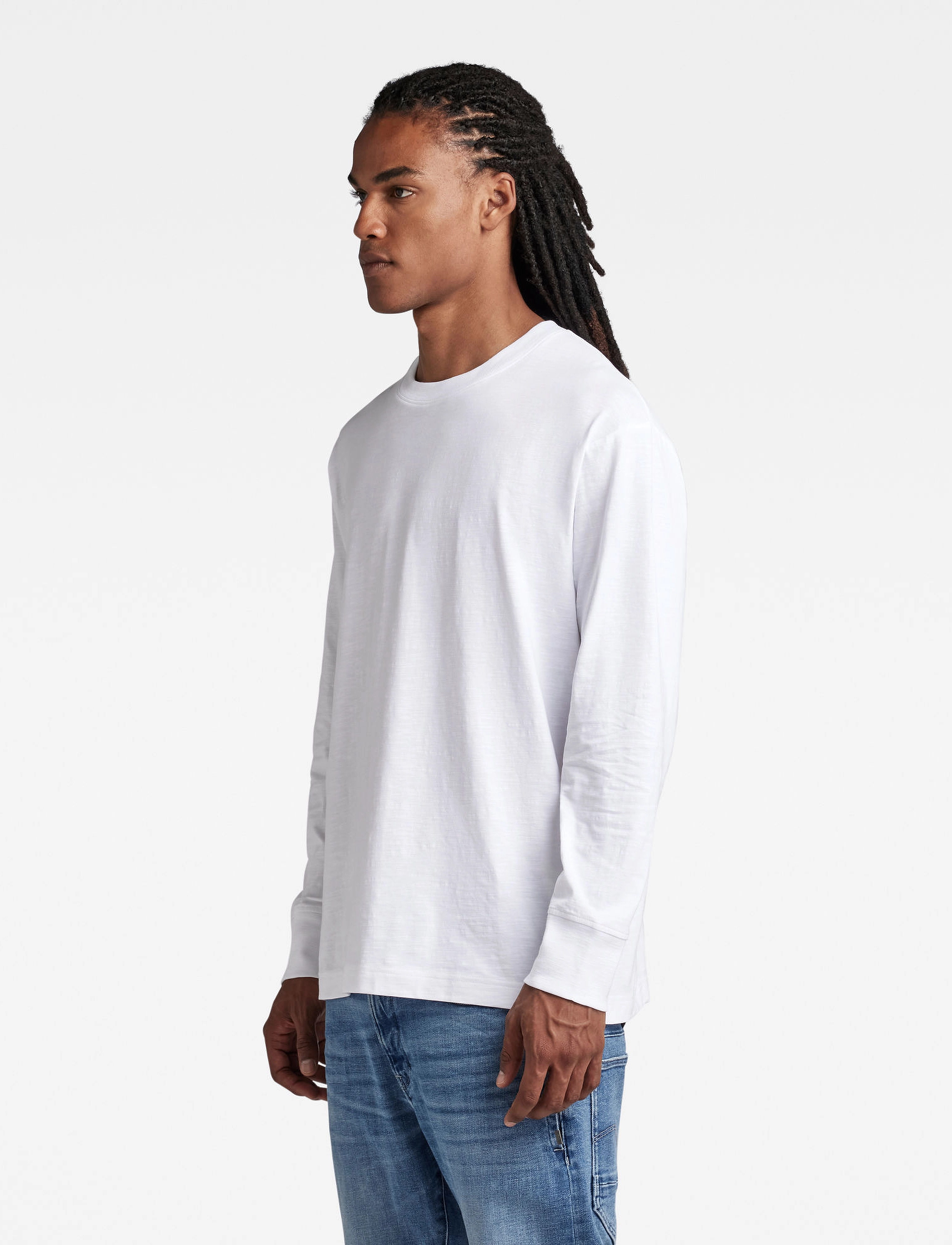 G-Star RAW - Back gr boxy l\s r t - white - 4