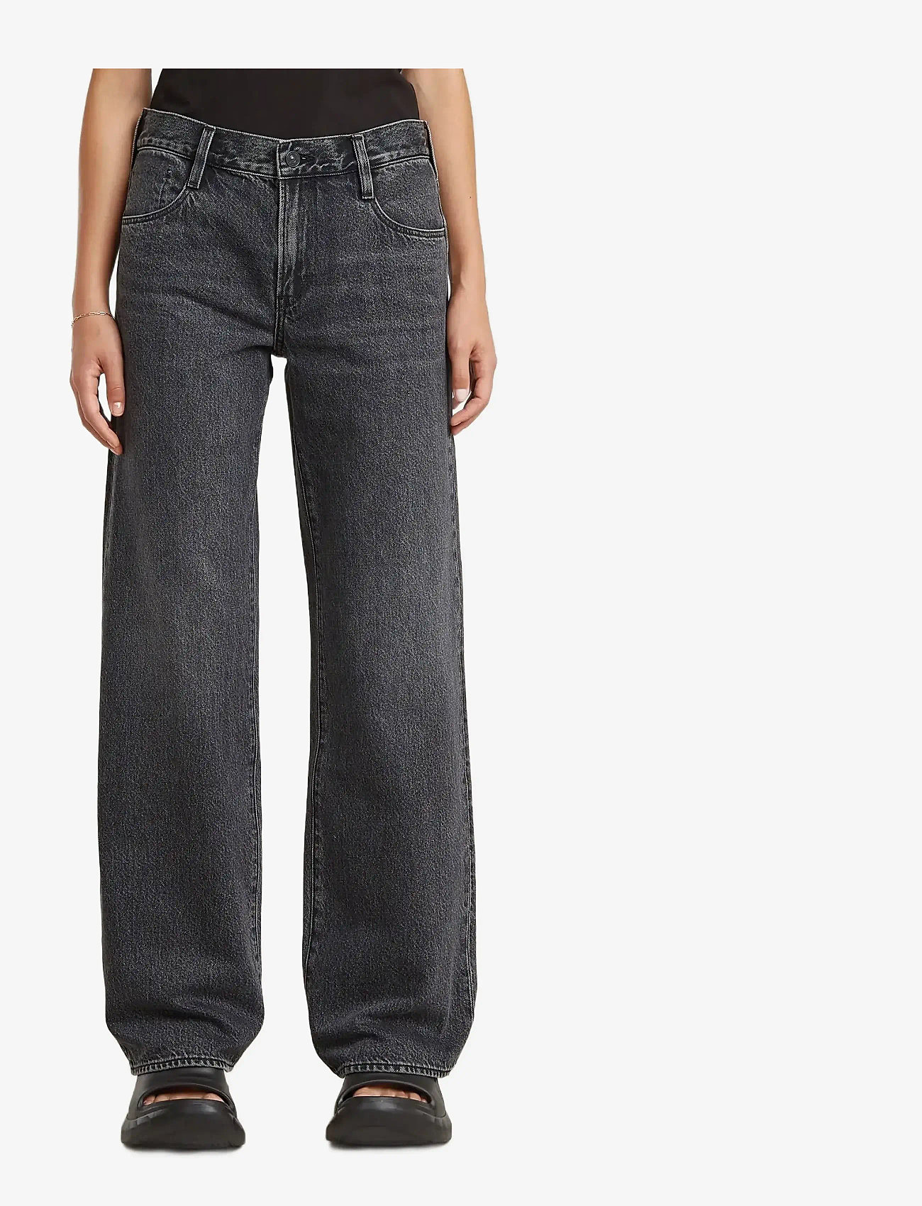 G-Star - Judee Loose Wmn - wide leg jeans - faded eolith grey - 0