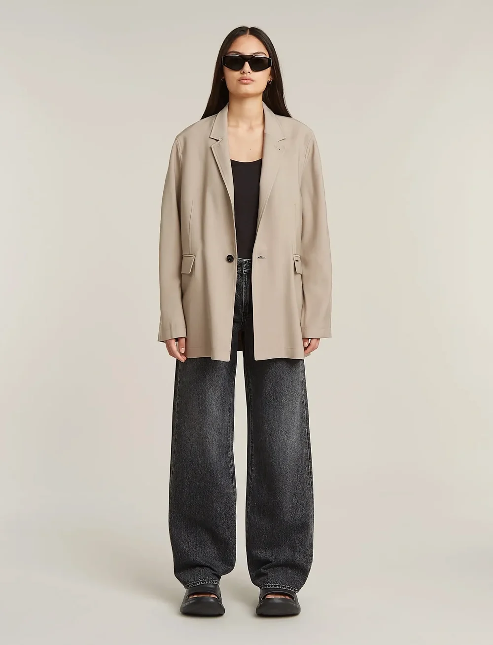 G-Star - Judee Loose Wmn - brede jeans - faded eolith grey - 2