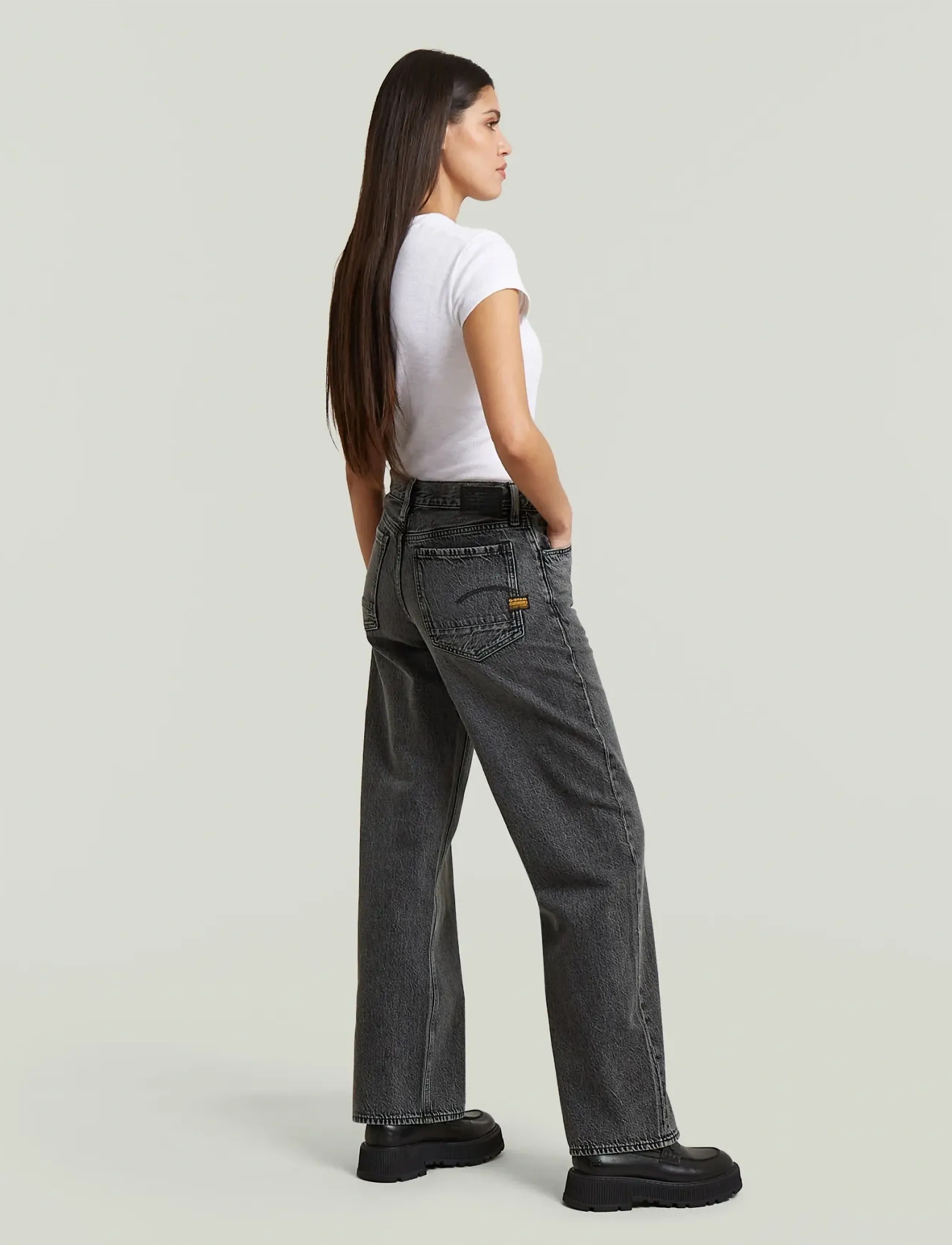 G-Star - Judee Loose Wmn - wide leg jeans - faded eolith grey - 5