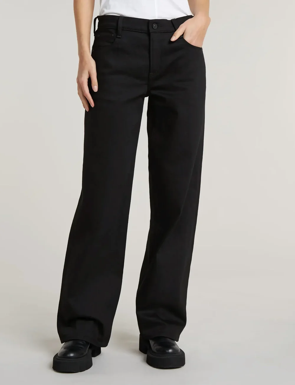 G-Star - Judee Loose Wmn - brede jeans - pitch black - 0