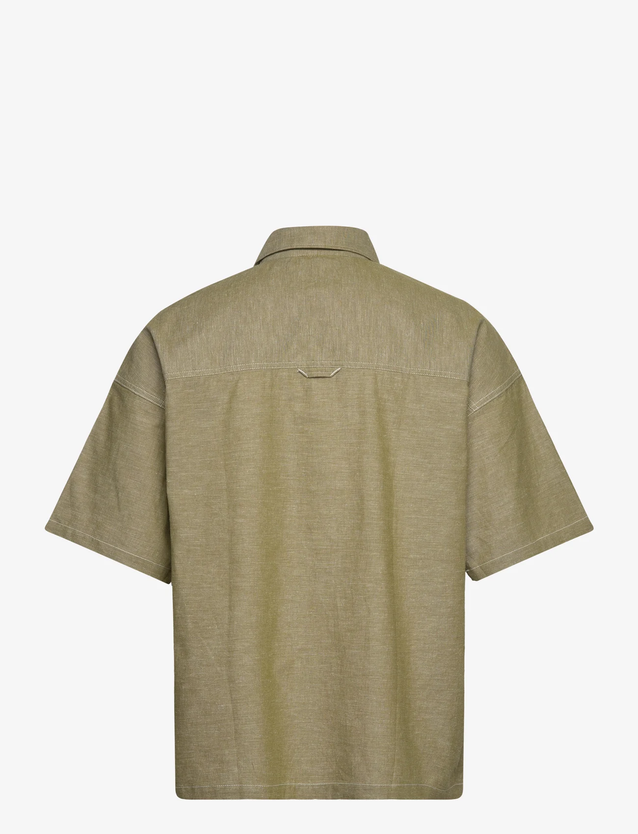 G-Star RAW - 1 pocket boxy shirt s\s - basic-hemden - avocado/milk - 1