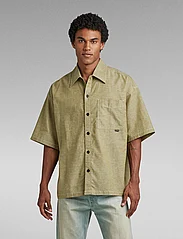 G-Star RAW - 1 pocket boxy shirt s\s - basic-hemden - avocado/milk - 4