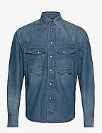 Dakota regular shirt l\s EV - FADED CADET BLUE