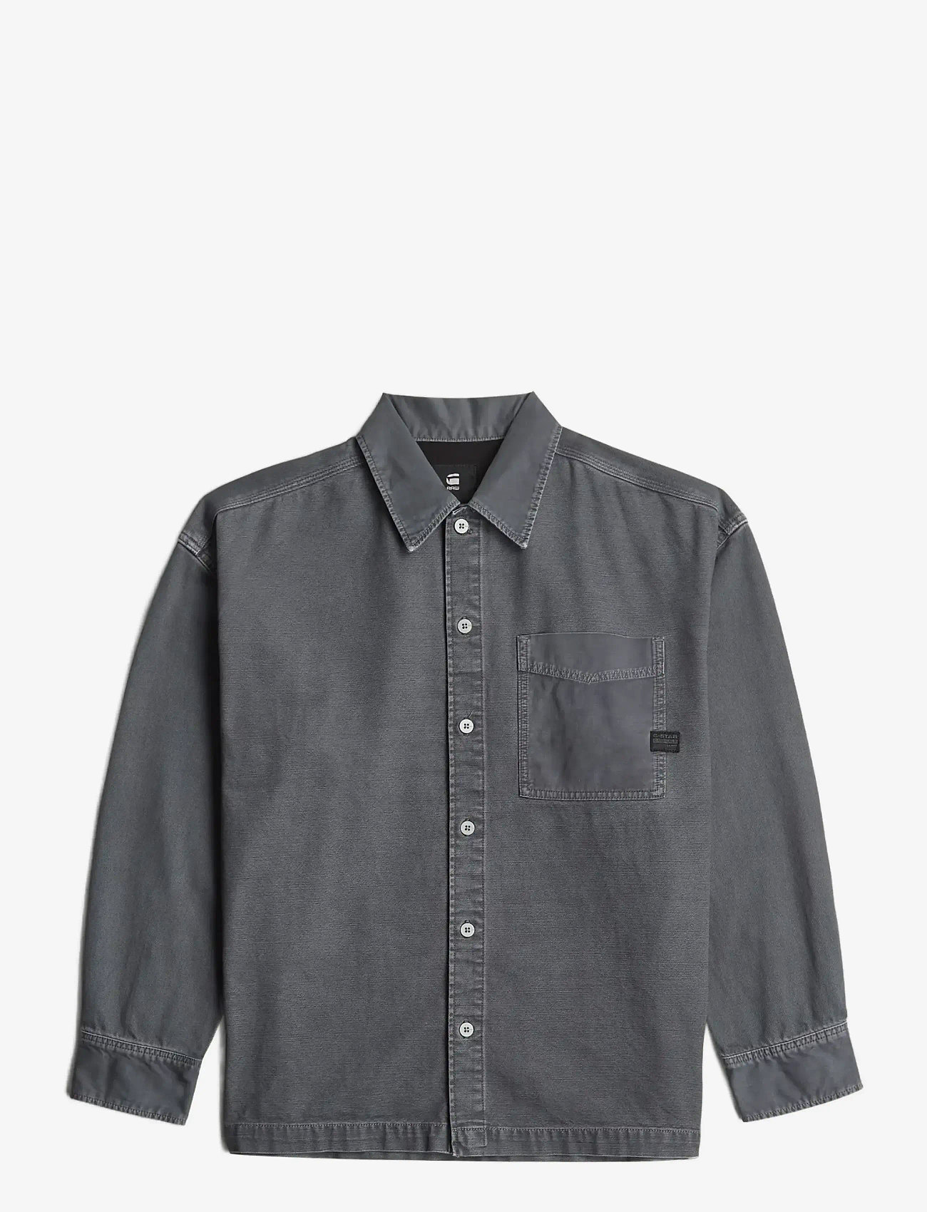 G-Star - Boxy Fit shirt l\s - overshirts - india ink-folkstone gray double dye - 0