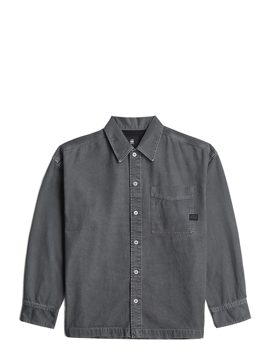 G-Star - Boxy Fit Overshirt - overshirts - india ink-folkstone gray double dye - 0